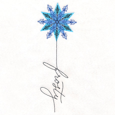 January Frosty Snowflake