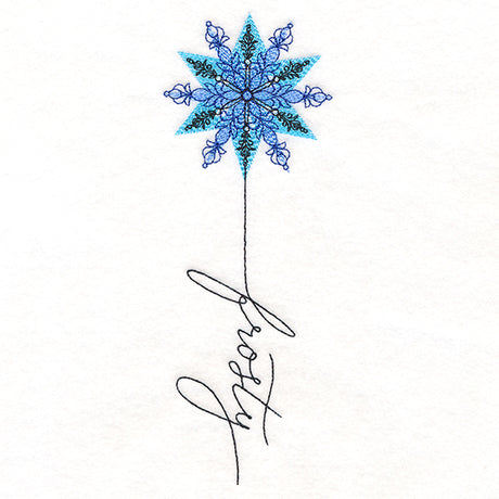 January Frosty Snowflake