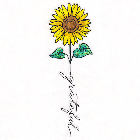 November Grateful Sunflower