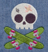 Skully Skateboarder