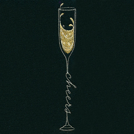 Cheers Champagne Glass