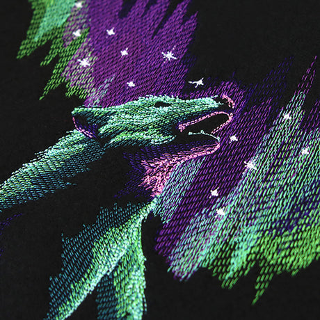 Spectacular Northern Lights Wolf