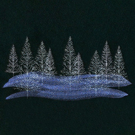 Wintry Forest Border