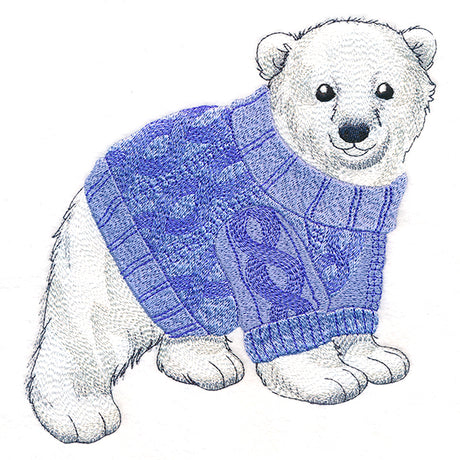Cozy Polar Bear Cub