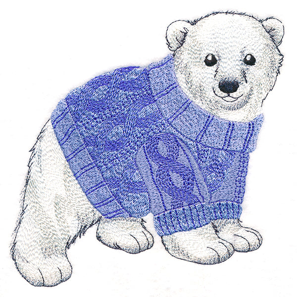 Cozy Polar Bear Cub