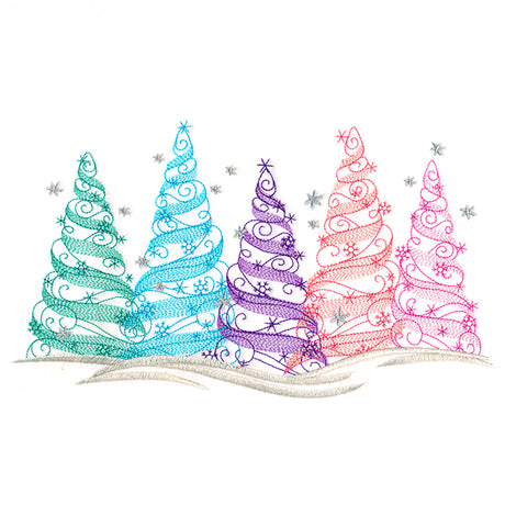 Frosted Mirage Forest Border