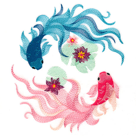 Flowing Koi Pond