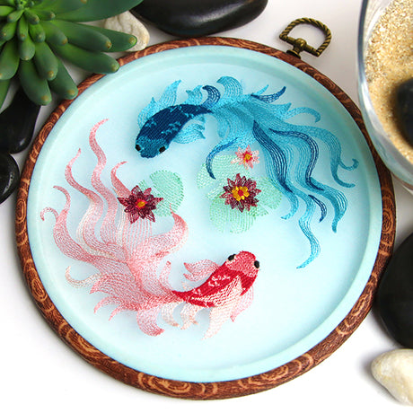 Flowing Koi Pond