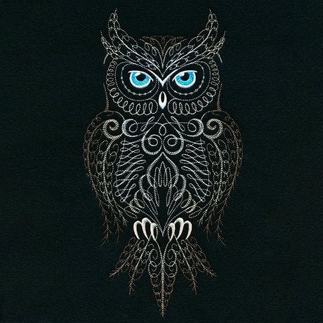 Calligraphic Horned Owl