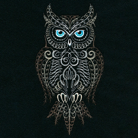 Calligraphic Horned Owl
