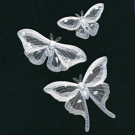 Fluttering Moth Trio
