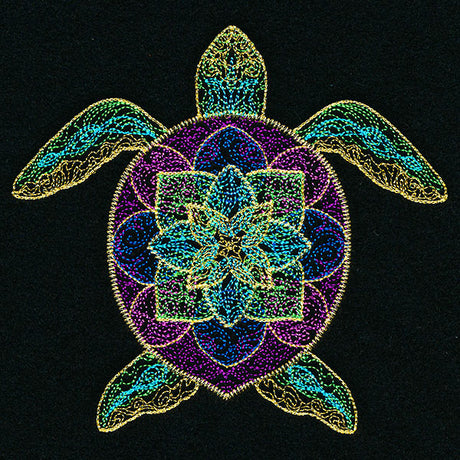 Bohemian Flourish Sea Turtle