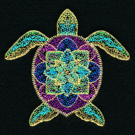 Bohemian Flourish Sea Turtle