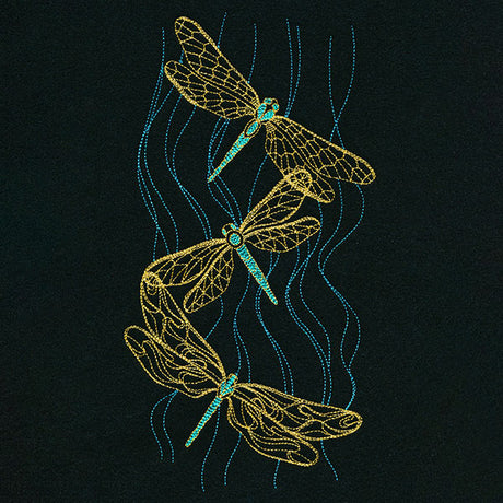 Glistening Dragonfly Trio