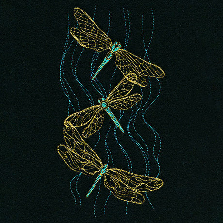 Glistening Dragonfly Trio