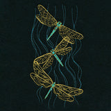 Glistening Dragonfly Trio