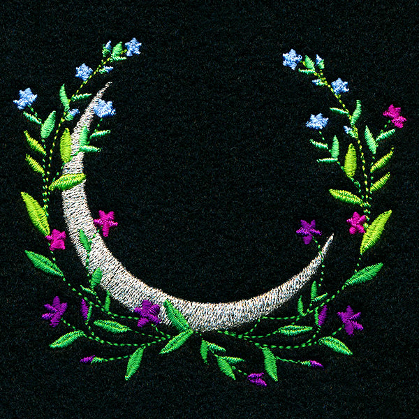 Floral Crescent Moon