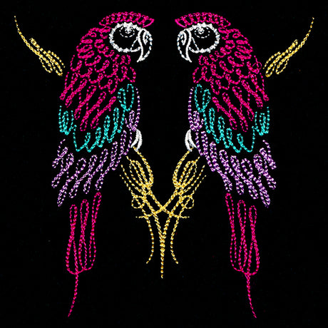 Calligraphic Parrots