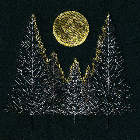 Glowing Moonlit Forest