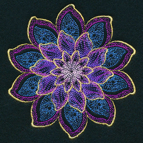 Shimmering Blooms Mandala