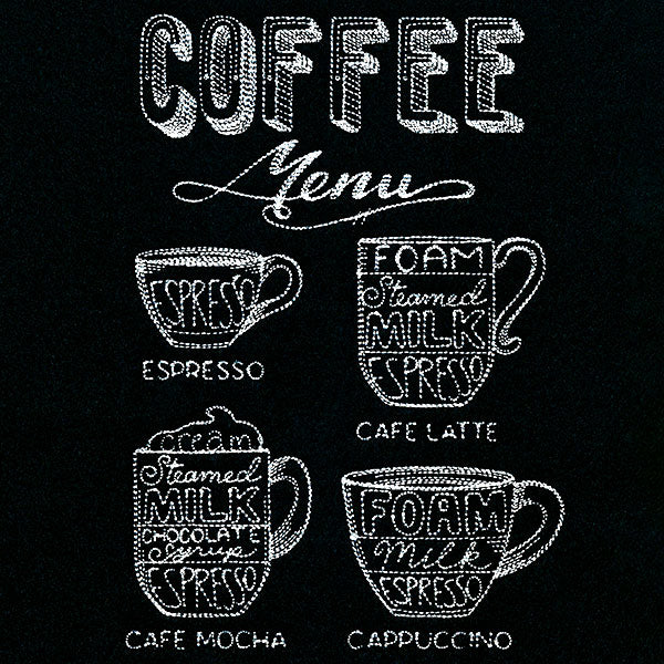 Hipster Cafe Coffee Menu