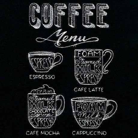 Hipster Cafe Coffee Menu