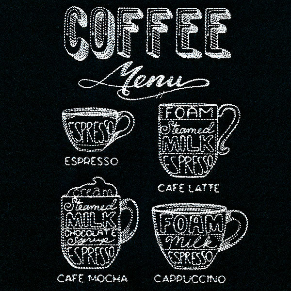 Hipster Cafe Coffee Menu
