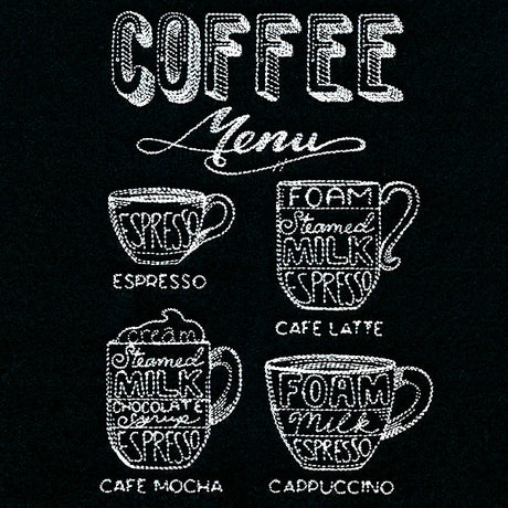 Hipster Cafe Coffee Menu