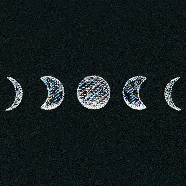 Whimsical Mask Motif - Moon Phases