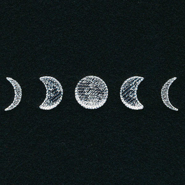 Whimsical Mask Motif - Moon Phases