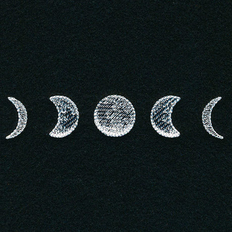Whimsical Mask Motif - Moon Phases