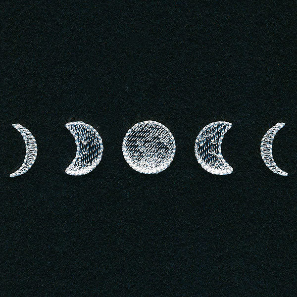 Whimsical Mask Motif - Moon Phases