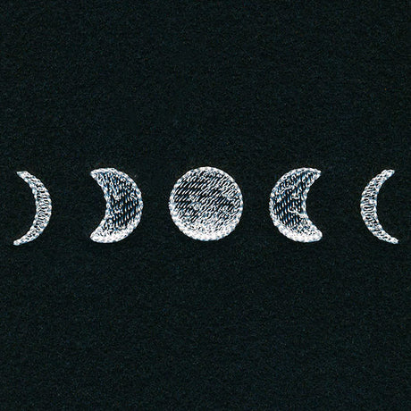 Whimsical Mask Motif - Moon Phases