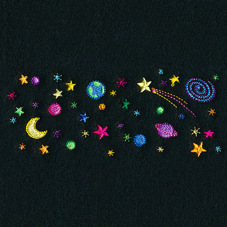 Whimsical Mask Motif - Celestial Sky