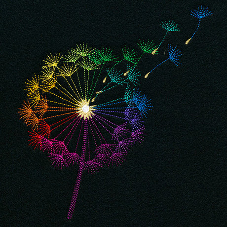 Rainbow Dandelion Wishes