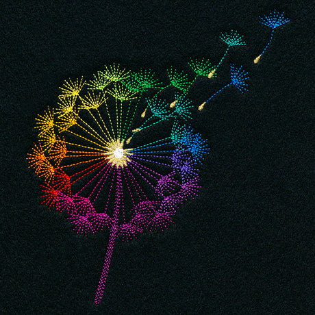 Rainbow Dandelion Wishes