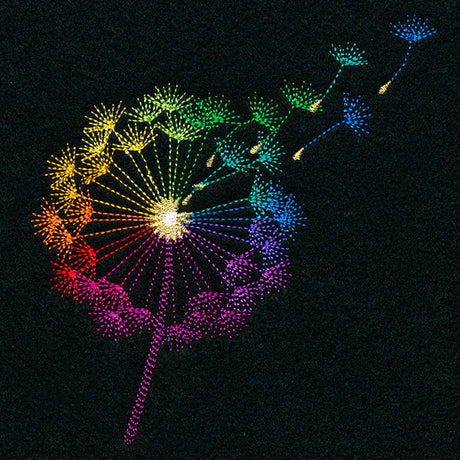 Rainbow Dandelion Wishes