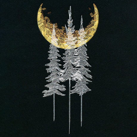 Dreamy Moonlit Forest