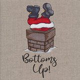 Bottoms Up Santa