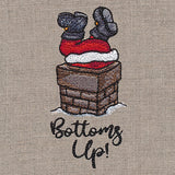 Bottoms Up Santa