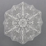 Winter Snowflake Doily (Freestanding Organza)