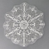 Winter Snowflake Doily (Freestanding Organza)