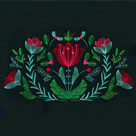 Festive Folk Crest