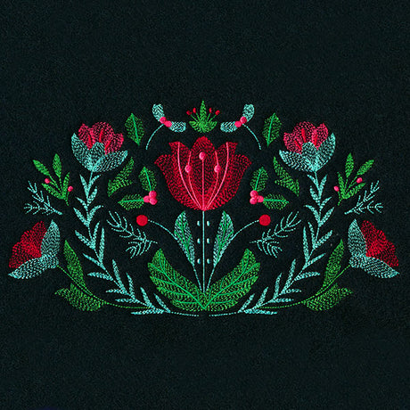Festive Folk Crest