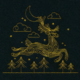 Swirling Reindeer in Flight