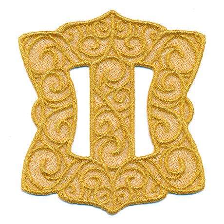 Shimmering Santa Buckle (Lace)