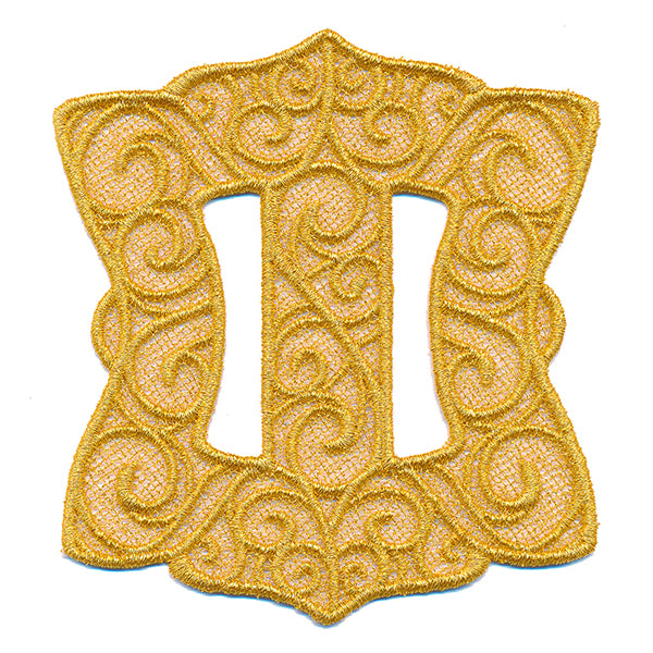 Shimmering Santa Buckle (Lace)
