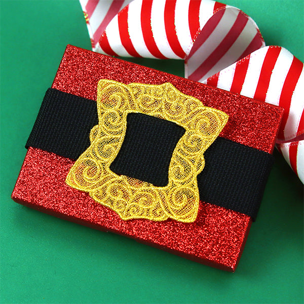 Shimmering Santa Buckle (Lace)