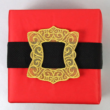 Shimmering Santa Buckle (Lace)