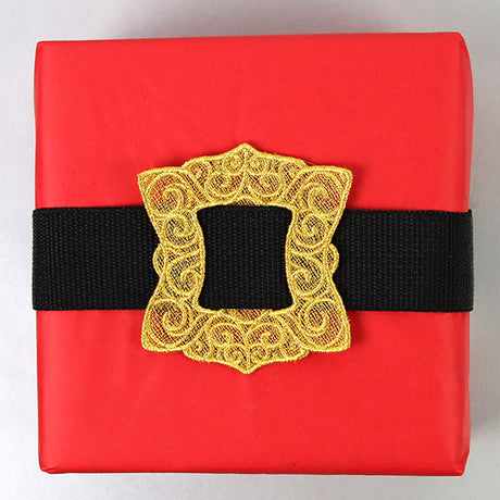 Shimmering Santa Buckle (Lace)